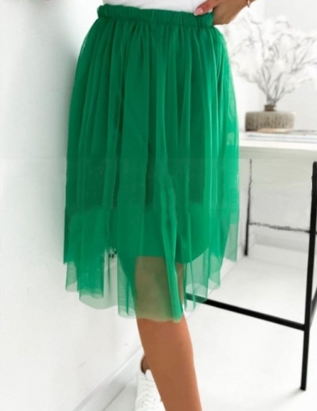 Zelená tylová sukňa Enrica