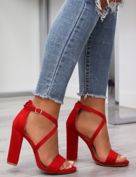 Červené sandále Enya