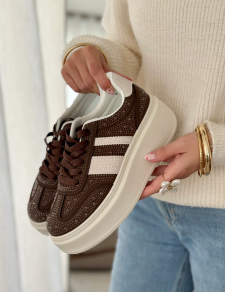 Hnedé tenisky Madalyn