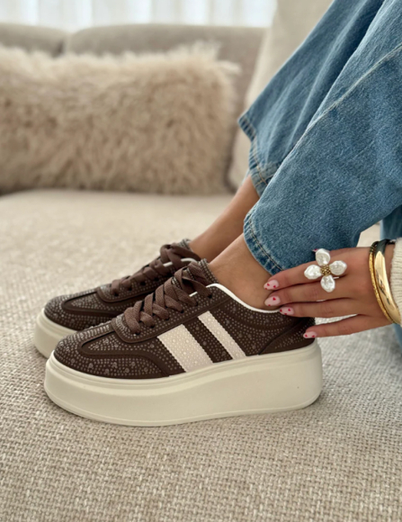 Hnedé tenisky Madalyn