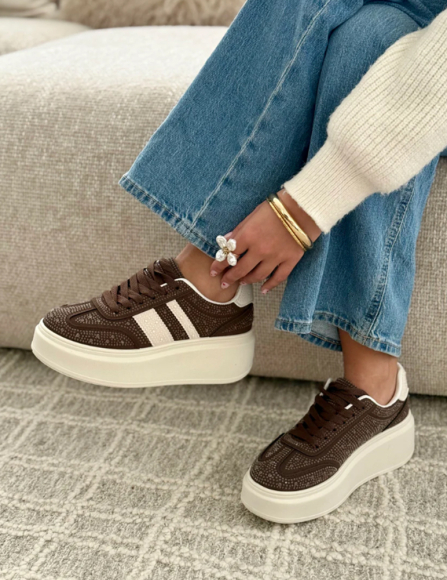 Hnedé tenisky Madalyn