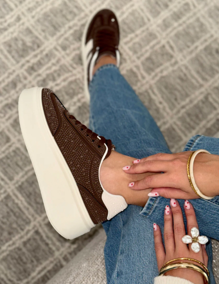 Hnedé tenisky Madalyn