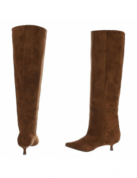 Hnedé čižmy nad kolená Nara