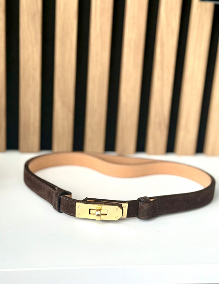 Hnedý kožený opasok Brooke