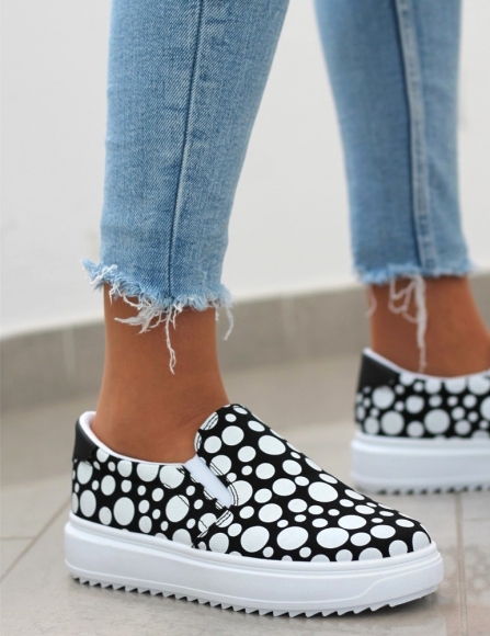 Čierne slip on tenisky Jodie