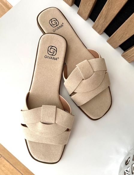 Béžové šlapky Katelyn