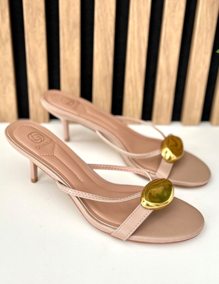 Khaki šlapky Adrienne