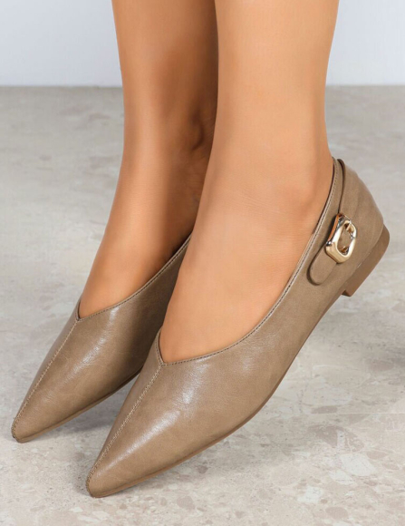 Khaki baleríny Morven