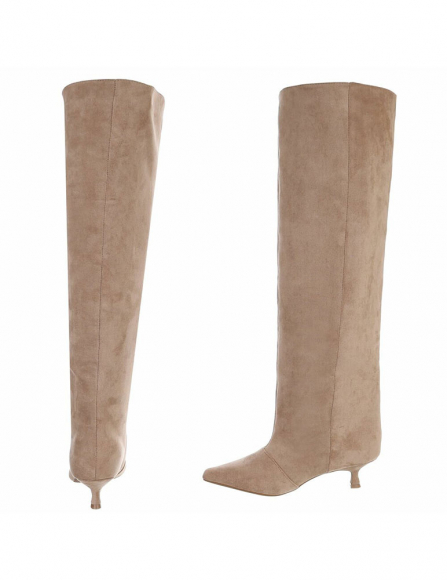 Khaki čižmy nad kolená Nara