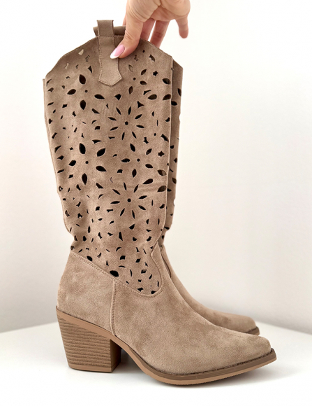 Khaki čižmy Dahlia