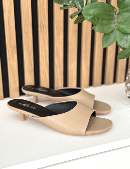 Khaki šlapky Evangeline