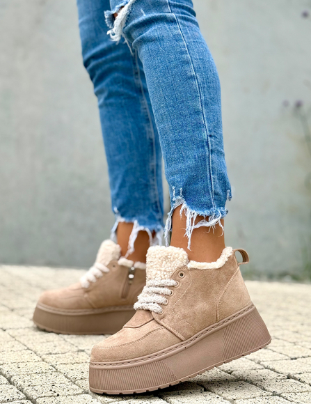 Khaki topánky Hanna