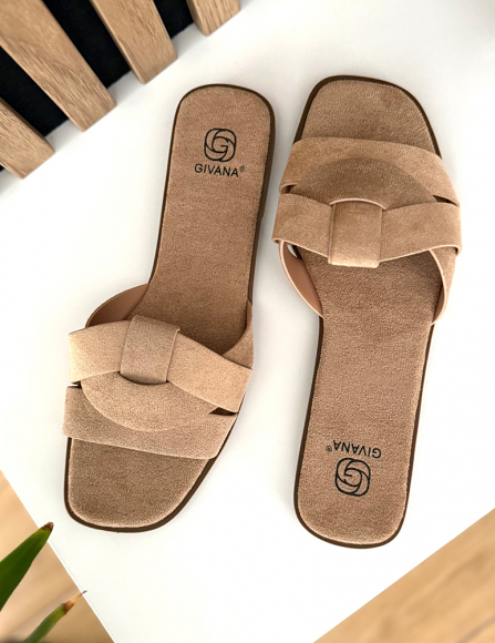 Khaki šlapky Katelyn