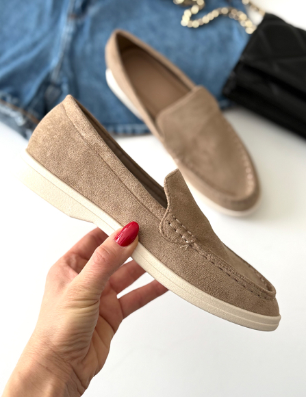 Khaki mokasíny Keyla