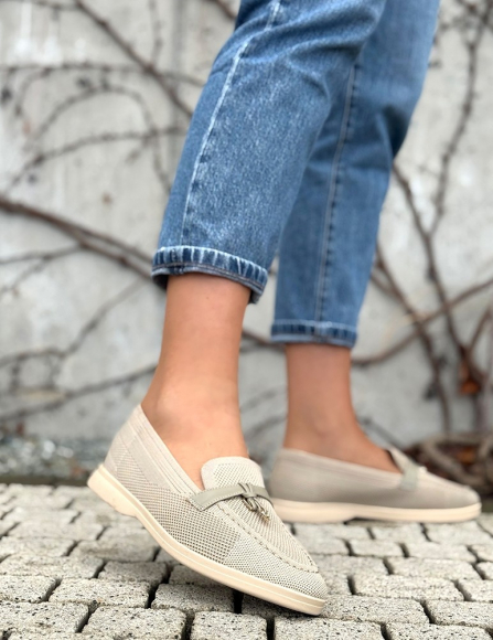 Khaki mokasíny Joyce