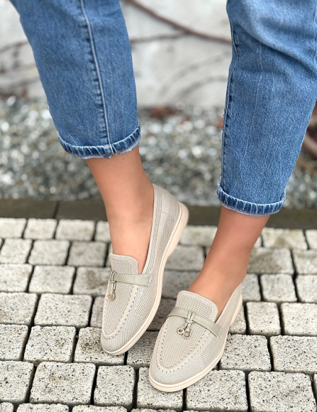 Khaki mokasíny Joyce