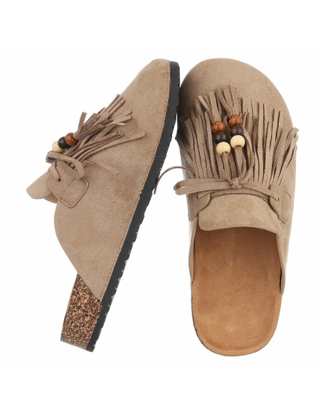Khaki šlapky Lumi