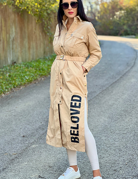 Béžová bunda Kirsta