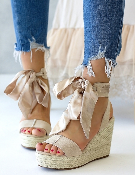 Béžové sandále Lalima