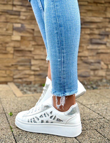 Strieborné tenisky Noa