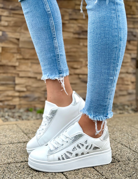 Strieborné tenisky Noa