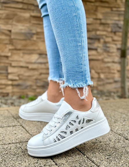 Strieborné tenisky Noa