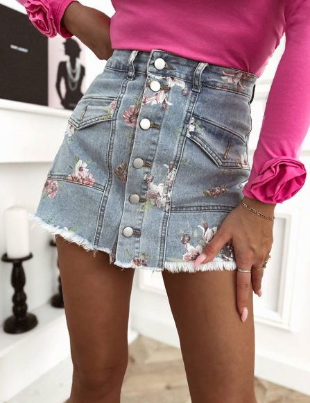 Kvetovaný skort Ottilie