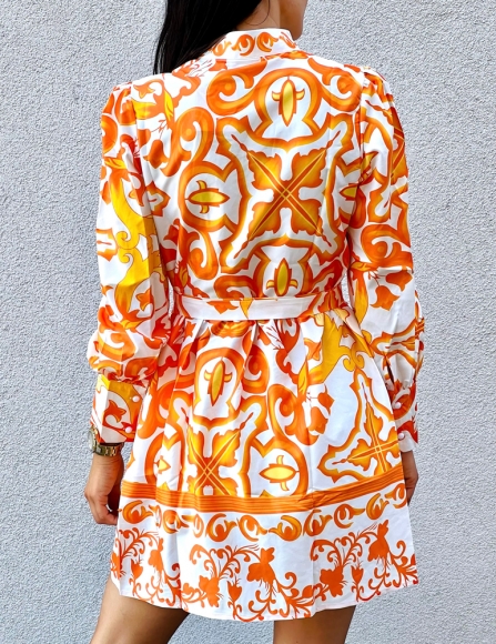 Oranžové šaty Serafina