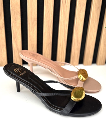 Khaki šlapky Adrienne