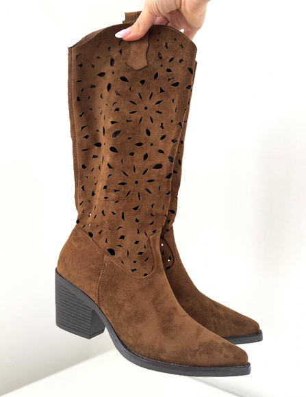 Hnedé čižmy Dahlia