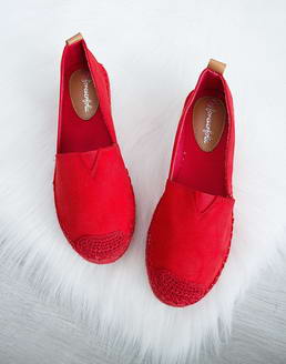 Červené espadrily Ofelia