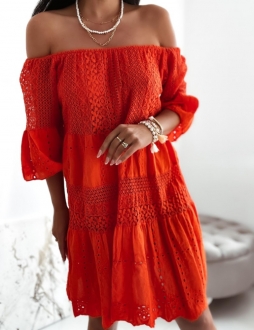 Oranžové šaty Amala