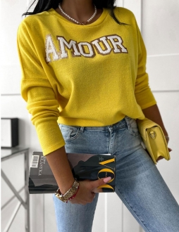 Žltý sveter Amour