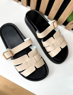 Béžové šlapky Cressida