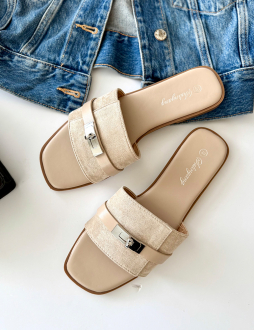 Béžové šlapky Georgiana