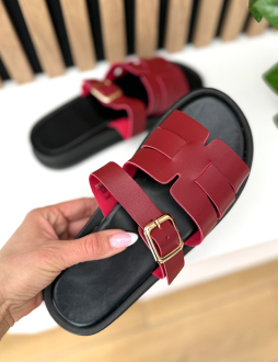 Bordové šlapky Cressida