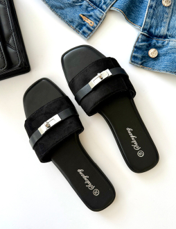 Čierne šlapky Georgiana