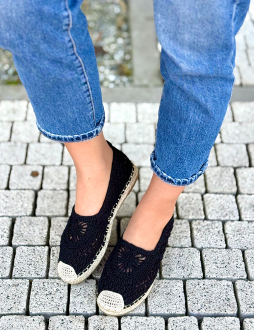 Čierne espadrily Josephine