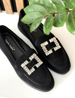 Čierne mokasíny Kennedy