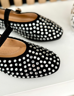 Čierne balerínky Lottie