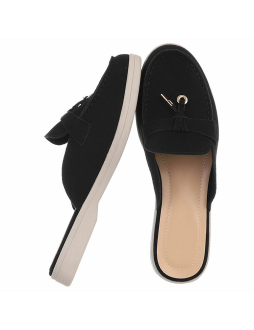 Čierne šlapky Eugenie