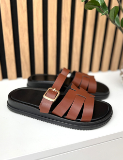 Hnedé šlapky Cressida