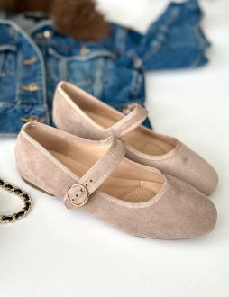 Khaki balerínky Dua