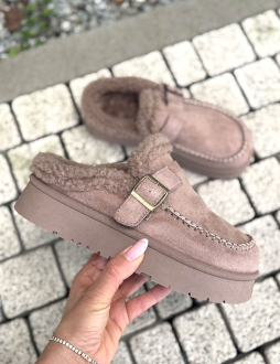 Khaki šlapky Louella