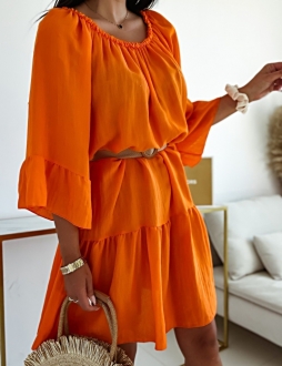 Oranžové šaty Noema