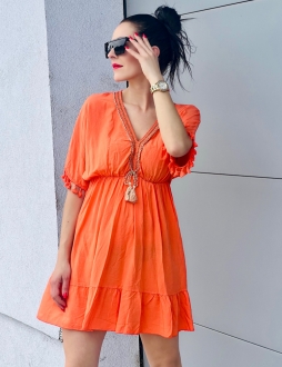 Oranžové šaty Hanna