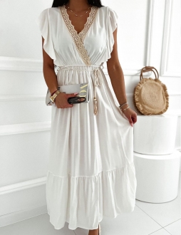 Biele maxi šaty Salome