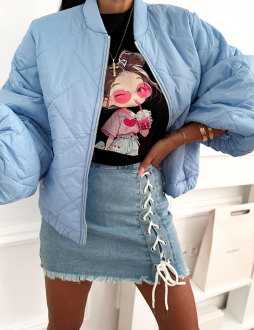 Svetlomodrá bunda Lowenna