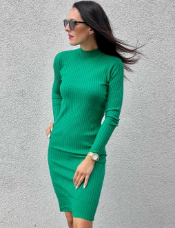 Zelené pleteninové šaty Valisa