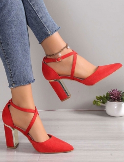 Červené sandále Vanessa